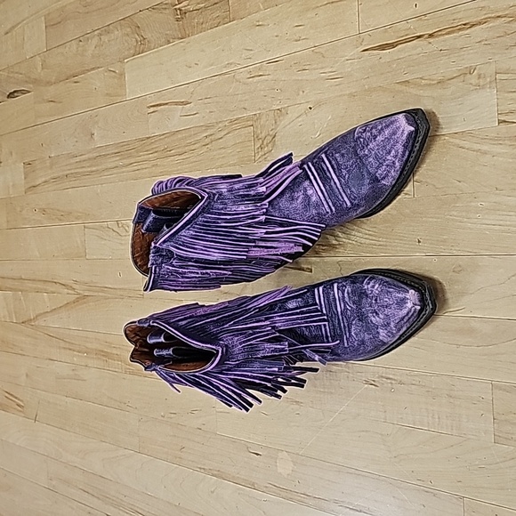 ROPER FRINGE BOOT- PURPLE 7.5 NEW - Picture 6 of 16